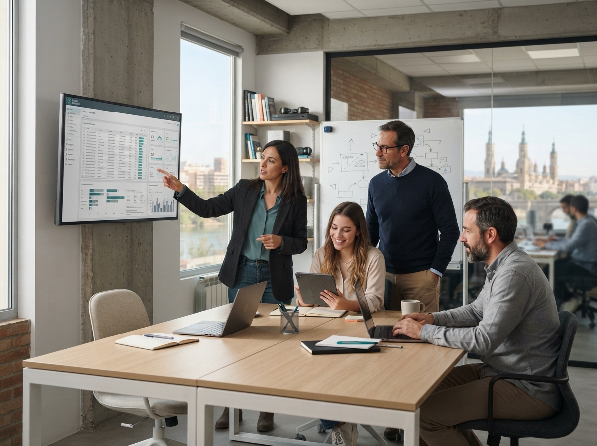 Cofrero Ganancoz equipo técnico trabajando en modelos de análisis de datos